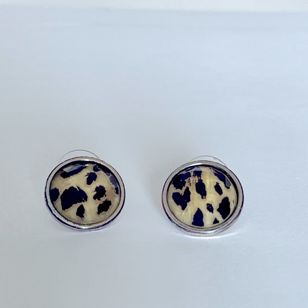 Kate Spade Round Leopard Earrings